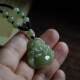 Imitation jade Laughing Buddha pendant, safe guardian Buddha necklace in the year of birth, male and female temperament transfer beads, Guanyin pendant