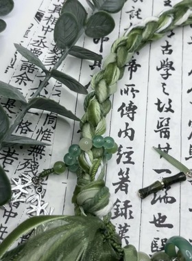 「竹林清风 」竹林间绿色系藏式手绳古风新中式竹影中国风手链