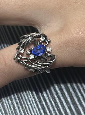 欧美跨境天使翅膀镶钻开口男女通用百搭戒指时尚创意高级感饰品