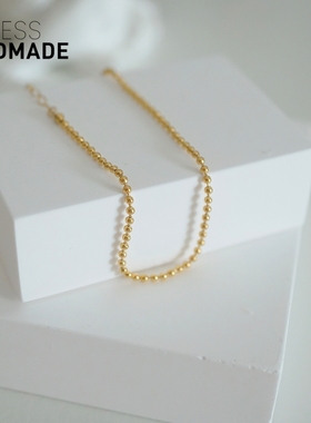 含金量5%美国14K包金珠手链