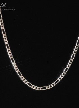 手工制美产925纯银费加罗宽项链