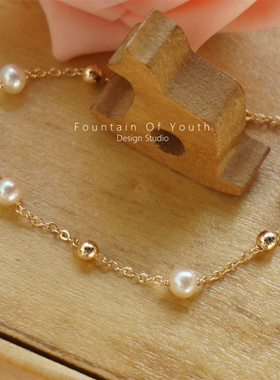 满天星不掉色天然淡水珍珠手链