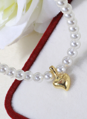 S925纯银珍珠吊坠项链两用夹扣