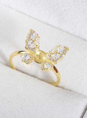 S925纯银时尚新款DIY珍珠配件