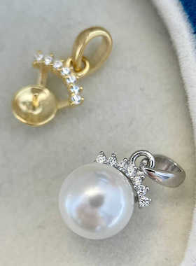 S925纯银百搭时尚新款珍珠配件