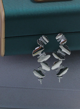 S925纯银新款多片轻奢珍珠配件