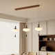 Song's Aesthetic Walnut Color Restaurant Lamp