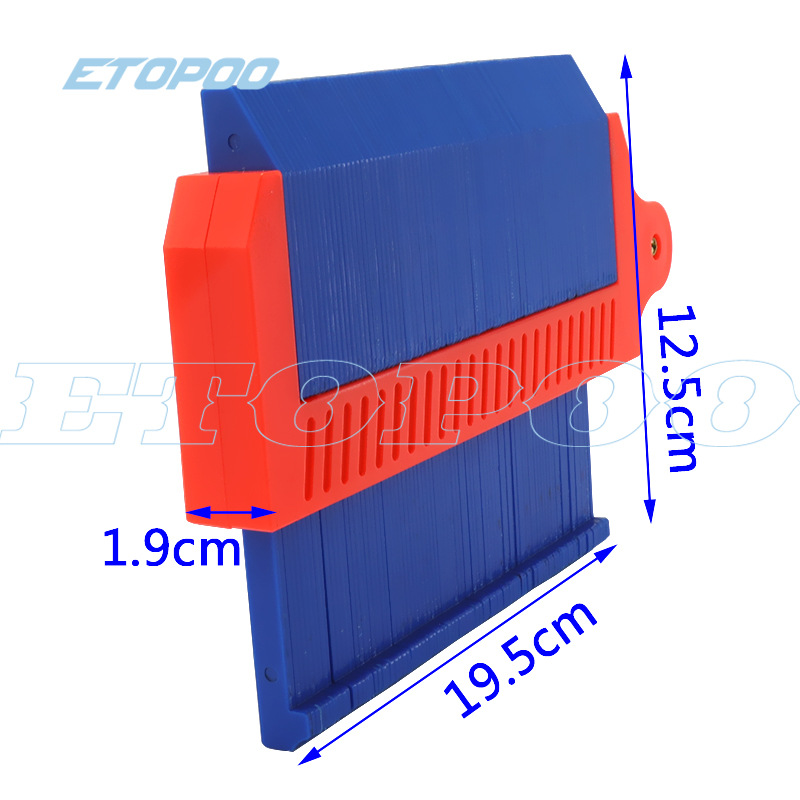 ETOPOO 125/250MM自动自锁式 160MM塑料轮廓尺仿形尺轮廓规 - 图1