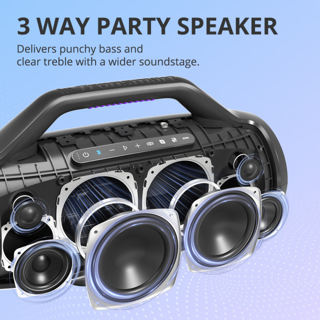 Tronsmart Bang max 130W Bluetooth speaker outdoor karaoke audio home KTV  professional subwoofer