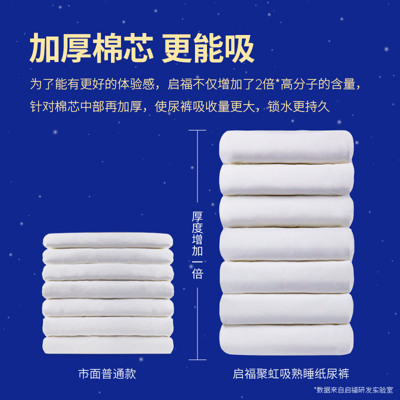 启福夜用型成人老年人尿不湿 启福成人用纸尿护理用品