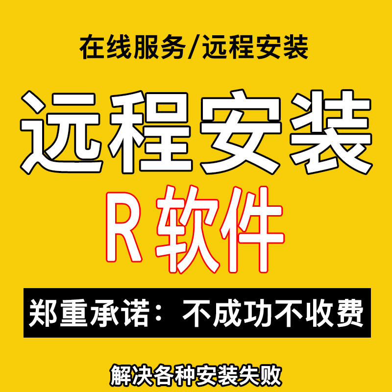 R语言R软件安装Rstudio软件数据挖掘程序包编程软件远程安装服务 - 图1