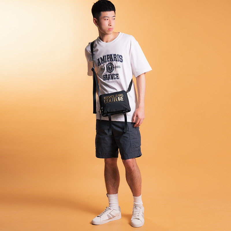 versace /范思哲男女款经典邮差包 para海外男士包袋