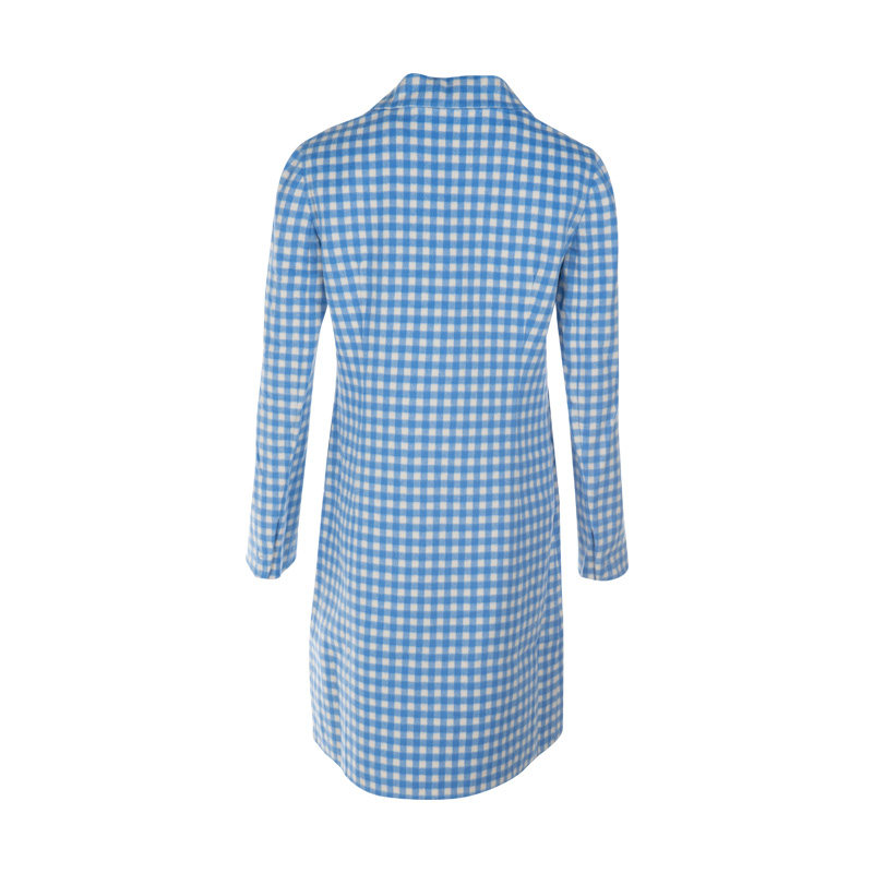 prada /普拉达时尚格子羊毛连衣裙 para海外毛呢外套