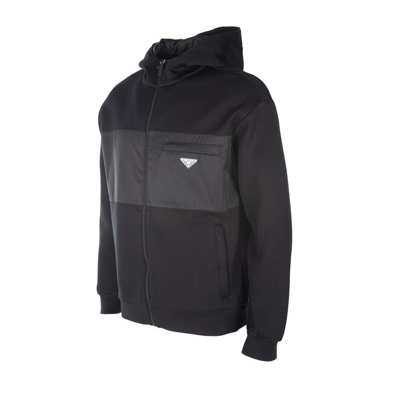 prada /普拉达男士连帽拼接20夹克 para海外夹克