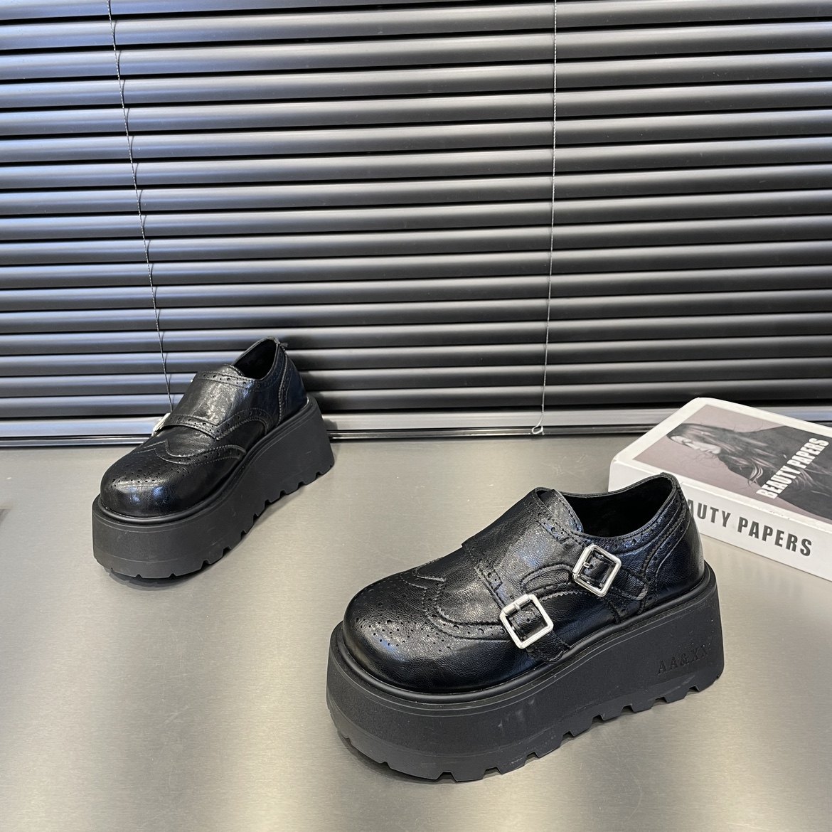 欧货圆头厚底增高小个子松糕鞋女乐福鞋2026春季新款JK小皮鞋潮,淘宝优惠券,粉丝福利购,淘宝优惠卷