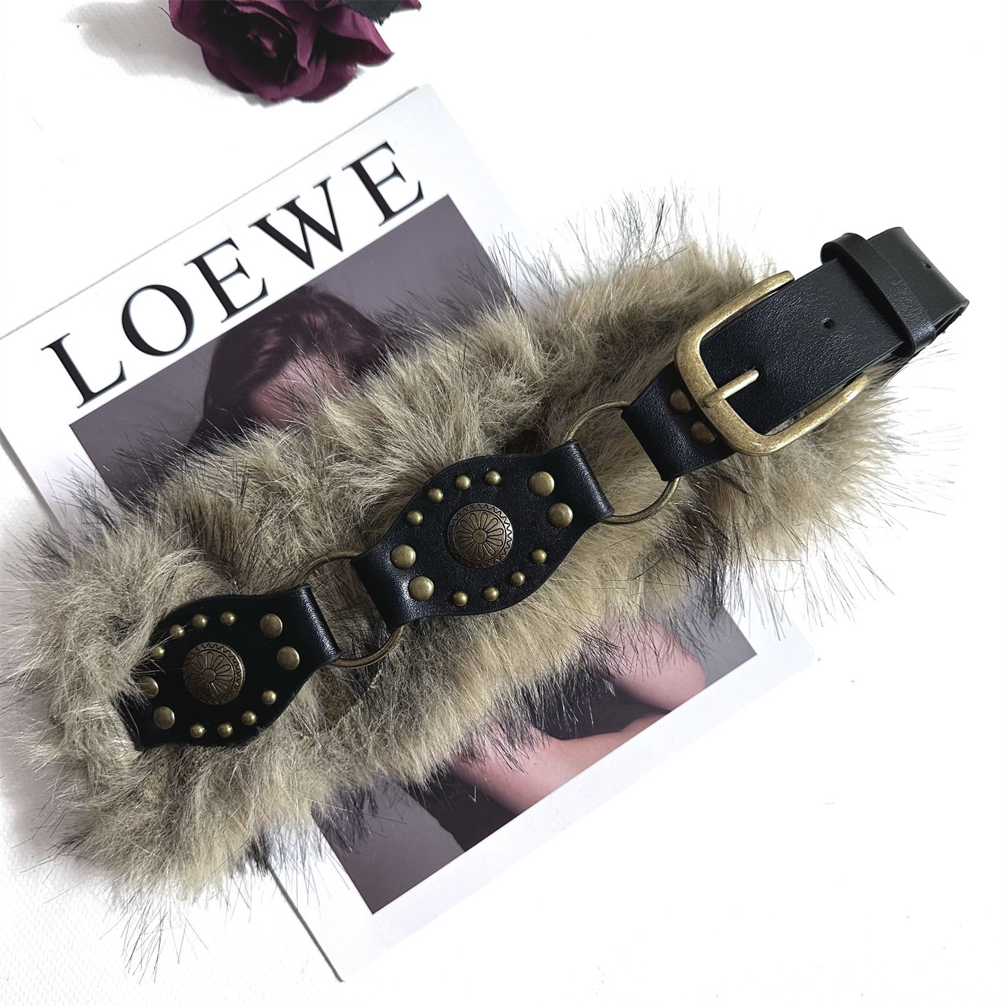 毛毛女童腰带复古废土风pu皮秋冬不能缺少的腰带时髦搭配潮流腰链,淘宝优惠券,粉丝福利购,淘宝优惠卷