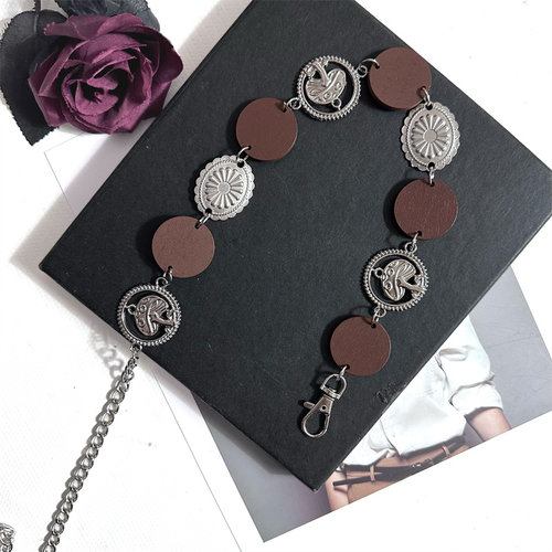 2025新款小众设计腰链女胯部装饰连衣裙子长衬衫高级感金属细腰带 - 图3