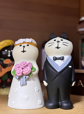 猫猫公仔情侣礼物婚庆伴手礼