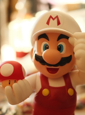 复古怀旧玛丽公仔模型装饰摆件