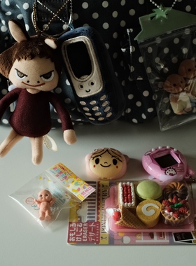 复古奈良恶魔天使包挂钥匙扣可爱