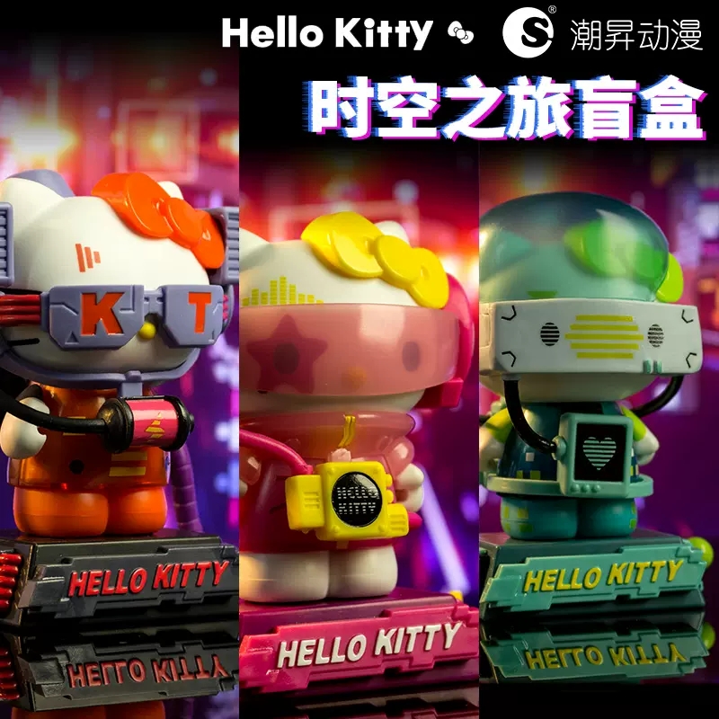 HelloKitty时空之旅凯蒂猫盲盒KT猫网红新款手办公仔摆件玩具女孩 - 图2