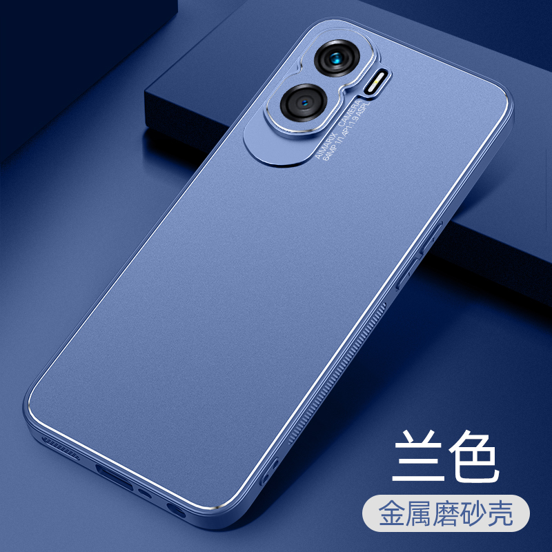 适用香港华为荣耀90Lite手机壳Honor90青春版国际5G保护金属套CRT一NX1镜头全包CRTNX1外壳男女生防摔软边硬-图0