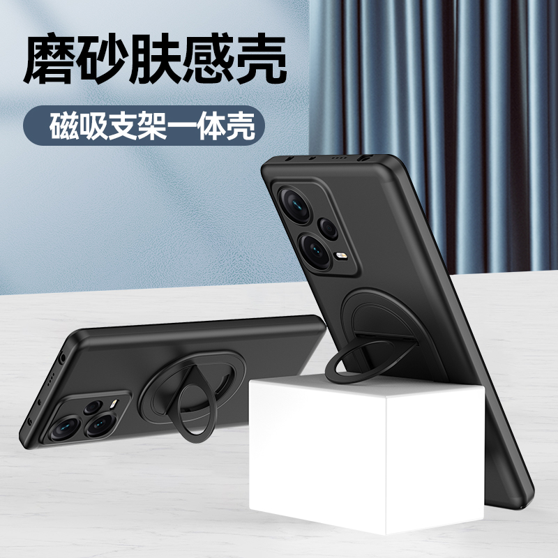 适用香港版小米POCOF5手机壳POCO保护F5支架套硬壳全包镜头POCF防摔xiaomi指环P0C0F5男女PCOF国际外壳新款潮 - 图1