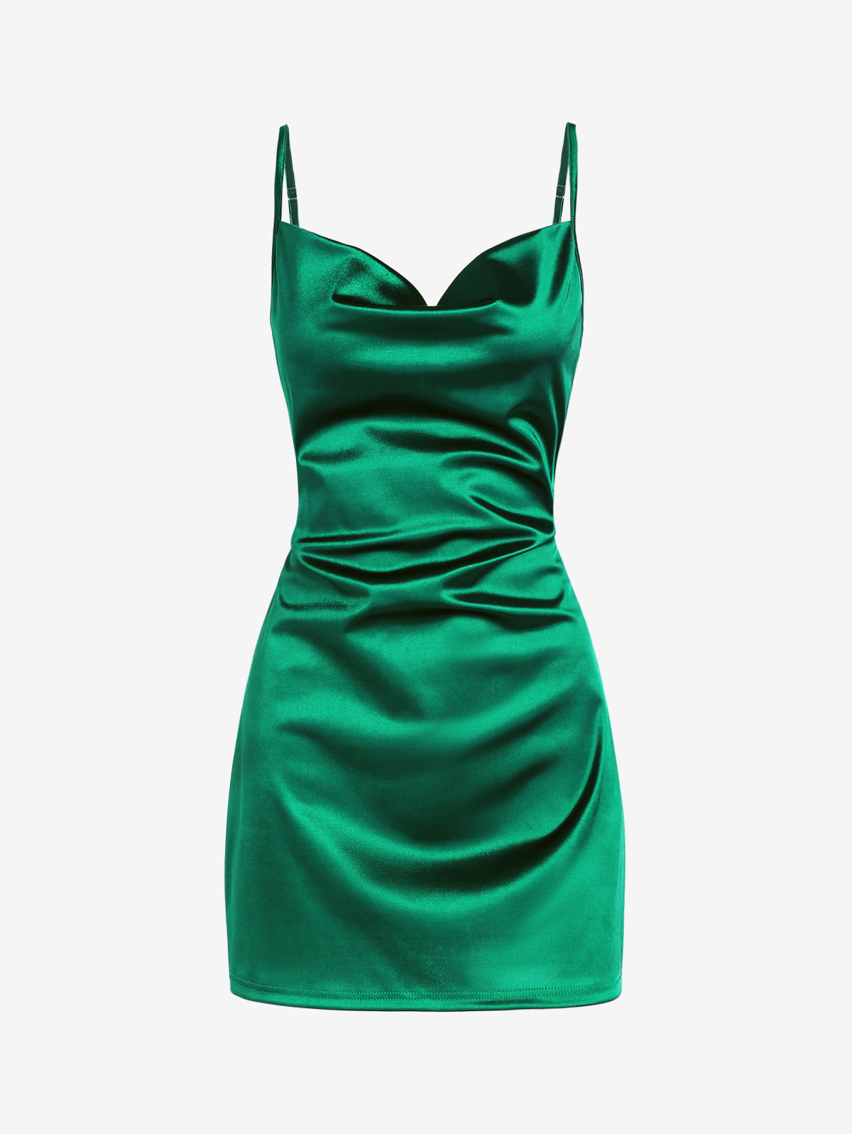 ZAFUL Women's Sexy Satin Dress Spaghetti Strap Slip Nightwea - 图0