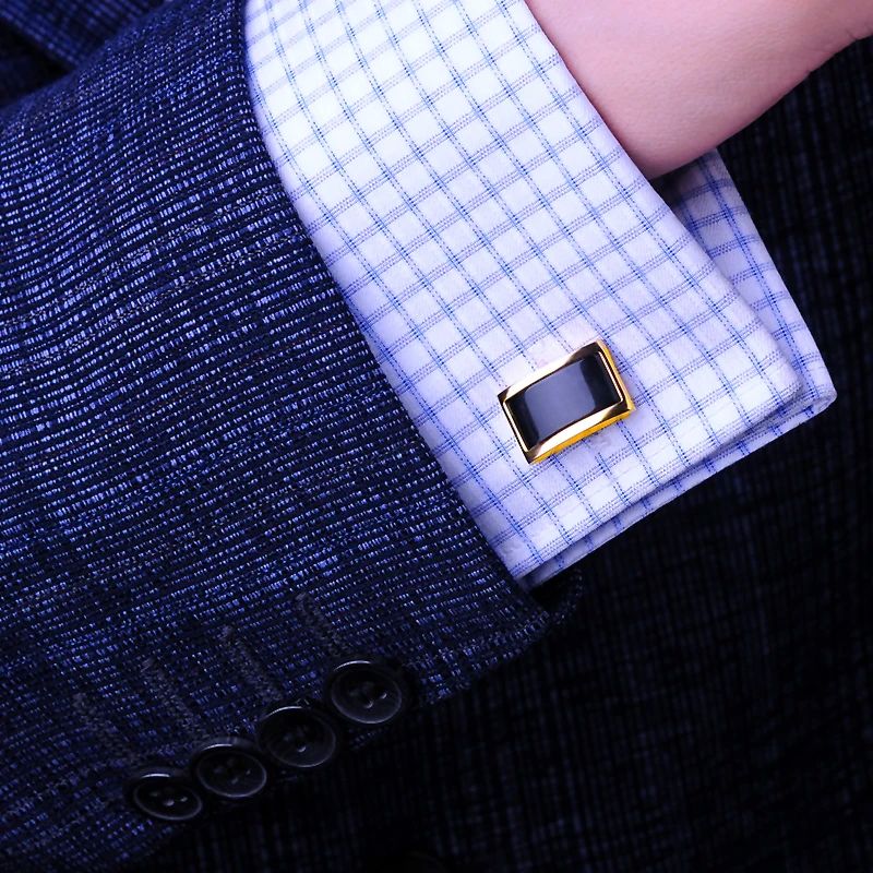 KFLK shirt cufflinks for men's Brand cuff buttons Gold-color - 图2