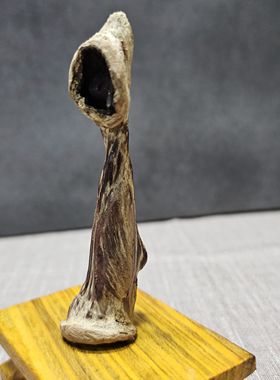 海南降真香天然小白帽意境神秘人物稀有小摆件高品老料沉水脱格体