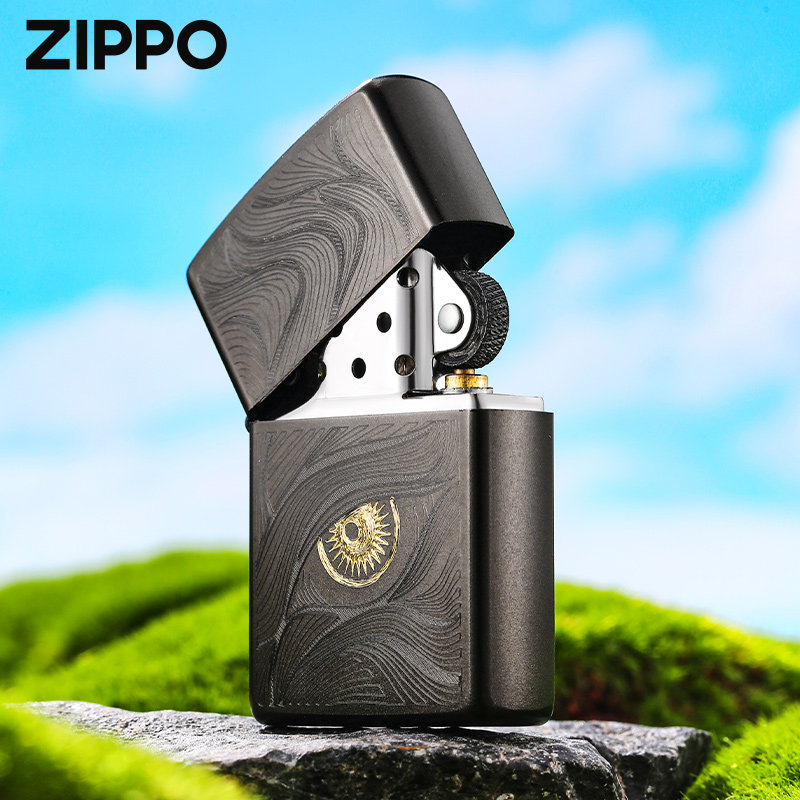 zippo正品打火机 秋水含睛黑耀冰官方旗舰店防风送男朋友新年礼物,淘宝优惠券,粉丝福利购,淘宝优惠卷