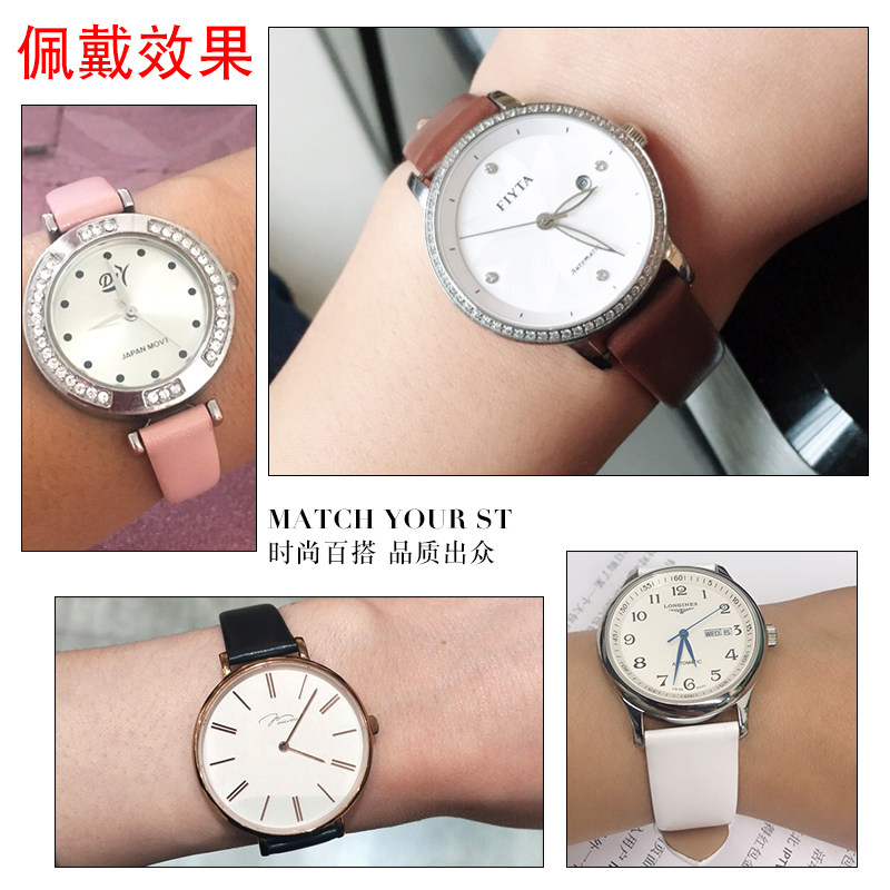 表带女真皮表带dw ck天王男 港爵配件