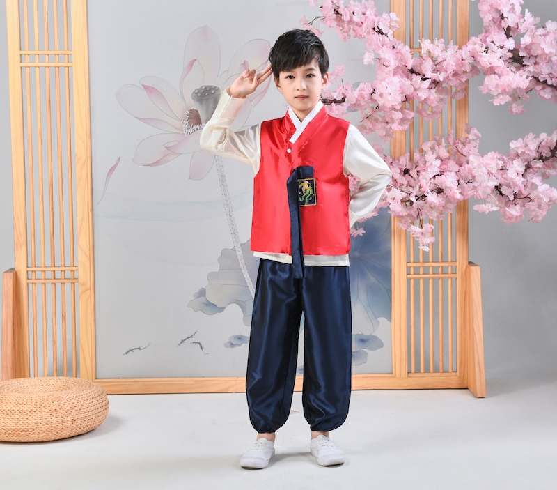 新款男童韩服少数民族服儿童演出服男孩朝鲜族舞蹈服幼儿园表演服-图1
