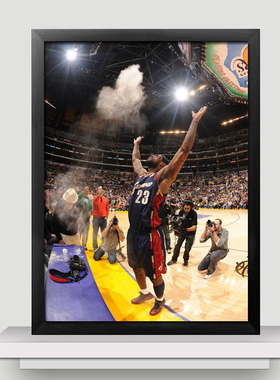 湖人勒布朗詹姆斯海报装饰画