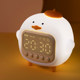 Chicken alarm clock for children and girls with time, cute smart night light, all-in-one multi-functional wake-up artifact electronic alarm clock