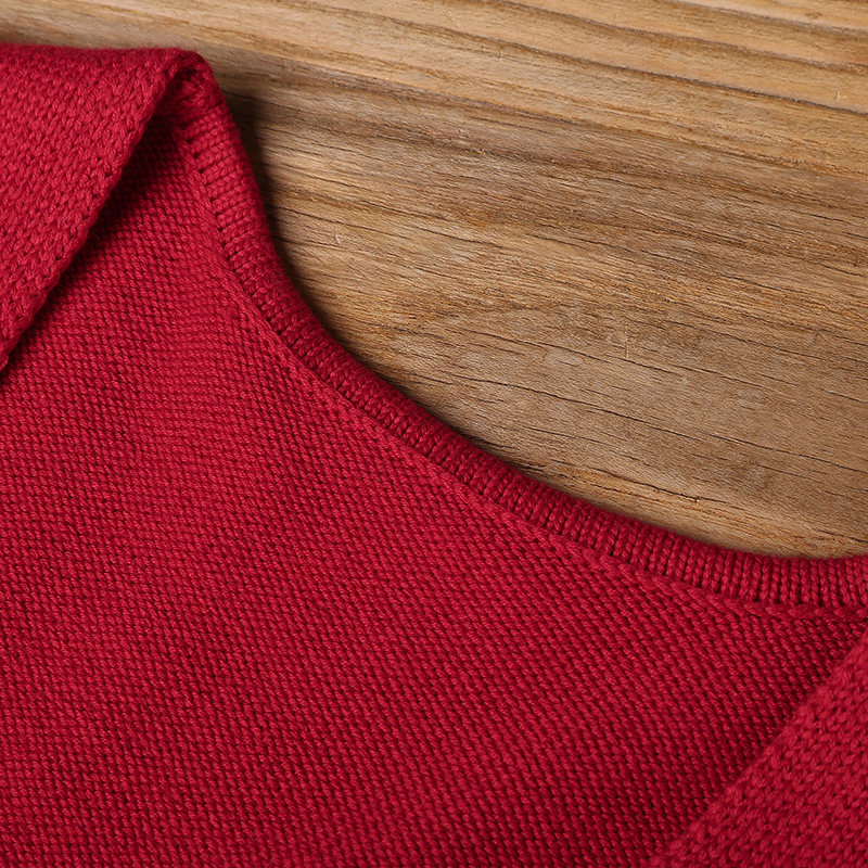 裂帛2018冬季新款条纹提花潮针织衫 裂帛立天毛针织衫