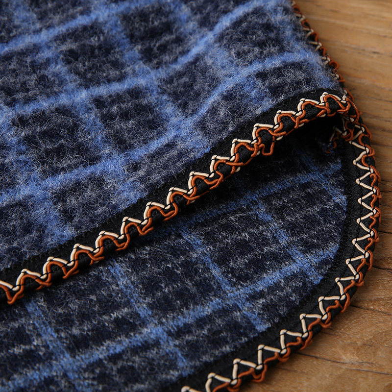 裂帛2020秋冬新款流行呢子加棉大衣 裂帛立天毛呢外套