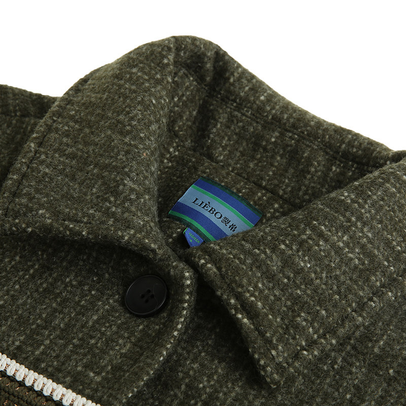 裂帛2020秋装新款温暖翻领女短大衣 裂帛逸童怡思毛呢外套