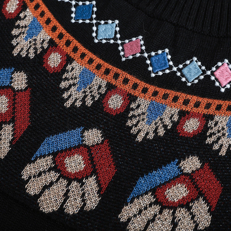 裂帛针织连衣裙2018冬季毛衣裙子 裂帛立天连衣裙