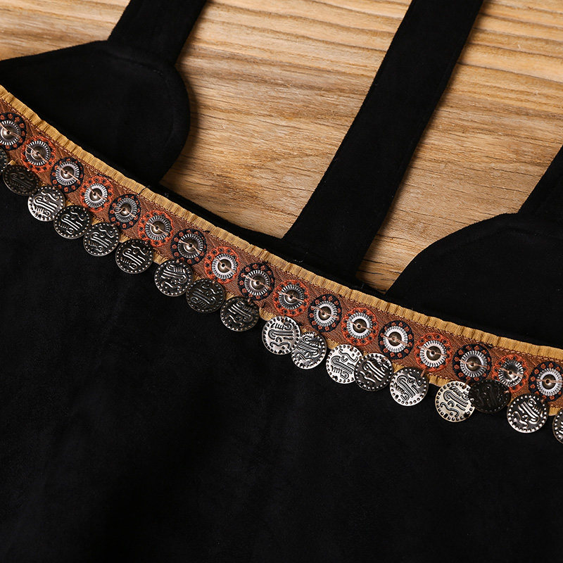 裂帛2018秋季新款仿鹿皮绒风半身裙 裂帛立天半身裙