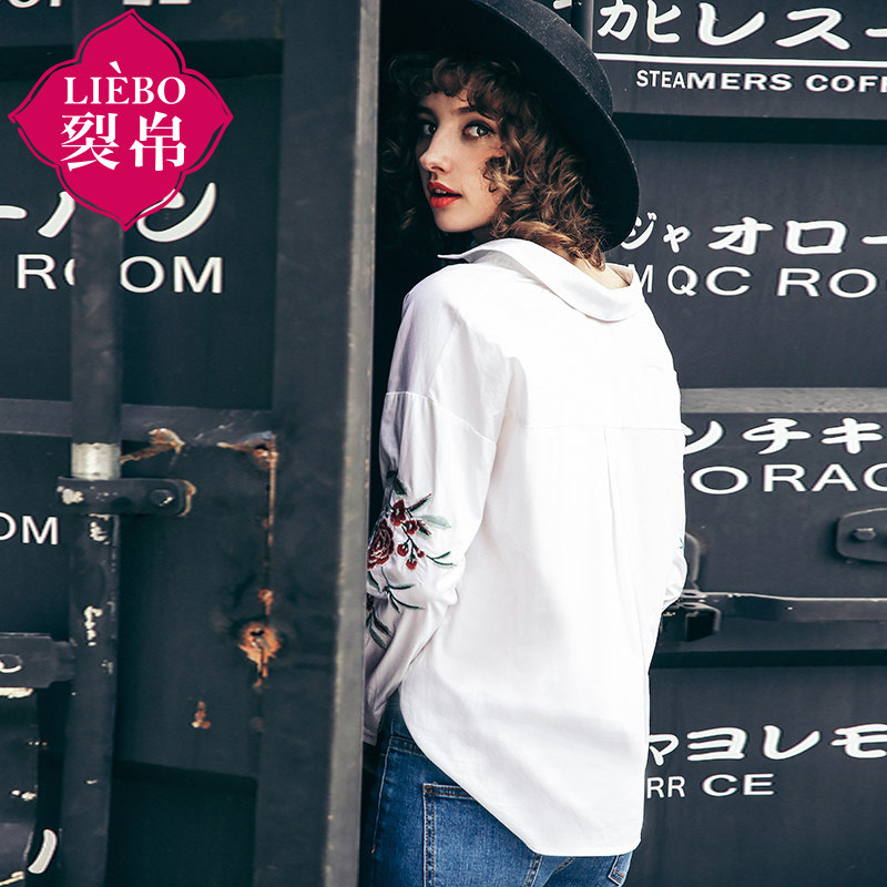 裂帛长袖宽松女2020秋装新款衬衫 裂帛立天衬衫