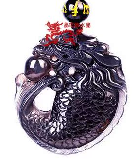 淘灵阁灵鳌争鸣吊坠易灵居逆流荣升黑曜石夺魁龙鲤镇宝吉祥物