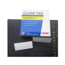 1 box of 25 Fuced fast hanging clamping hanging fast clamping and clamping index label plastic film fillin sheet