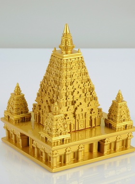 复古风铜器大觉摆件舍利塔客厅