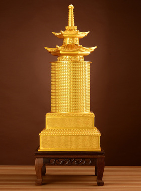 铜大号千佛塔具足千佛形像及名号