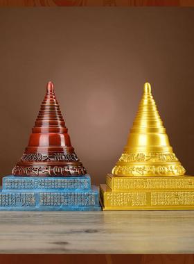 铜金光明塔毗卢遮那佛像