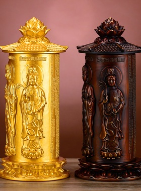 铜西方三圣像阿弥陀像舍利塔佛塔