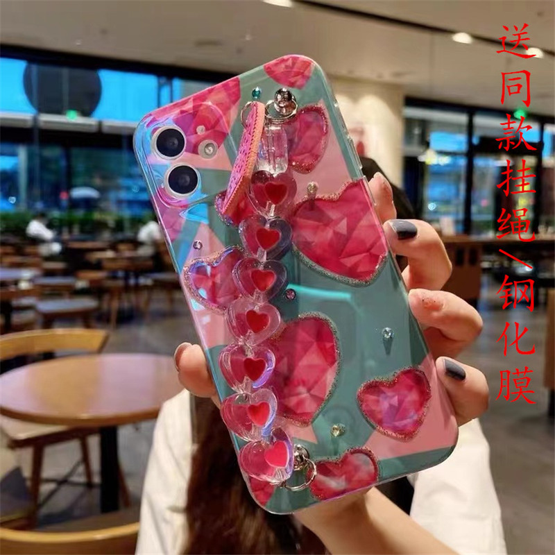 李小璐爱心同款适用苹果15/14promax手机壳xr软iphone15/13女款12-图0