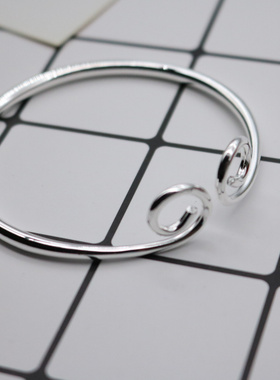 金箍棒齐天大圣定海神针 银色手镯男女情侣款开口紧箍咒镯子甜美