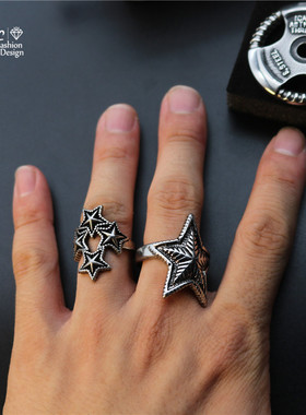 紧箍咒戒指男霸气简约街头潮人